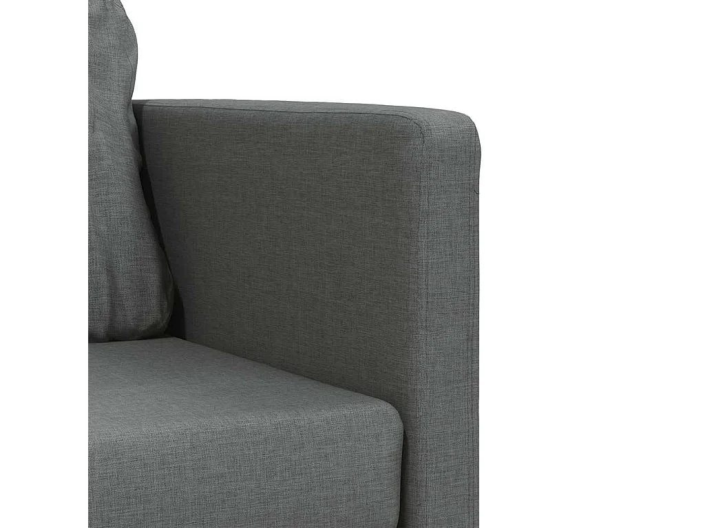 Slaapbank vloermodel 2-in-1 112x174x55 cm stof donkergrijs