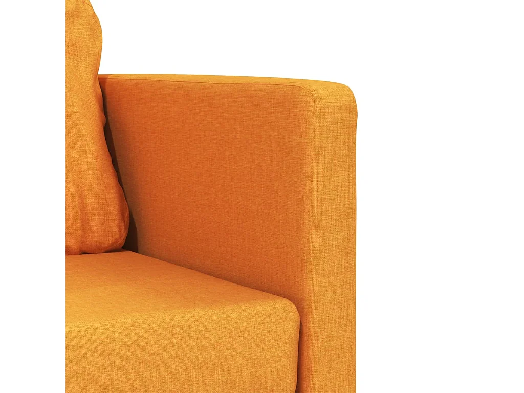 Canapé-lit 2 en 1 jaune foncé 112x174x55 cm tissu