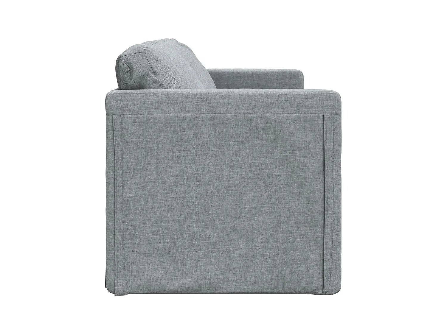 Canapé-lit 2 en 1 gris clair 112x174x55 cm tissu