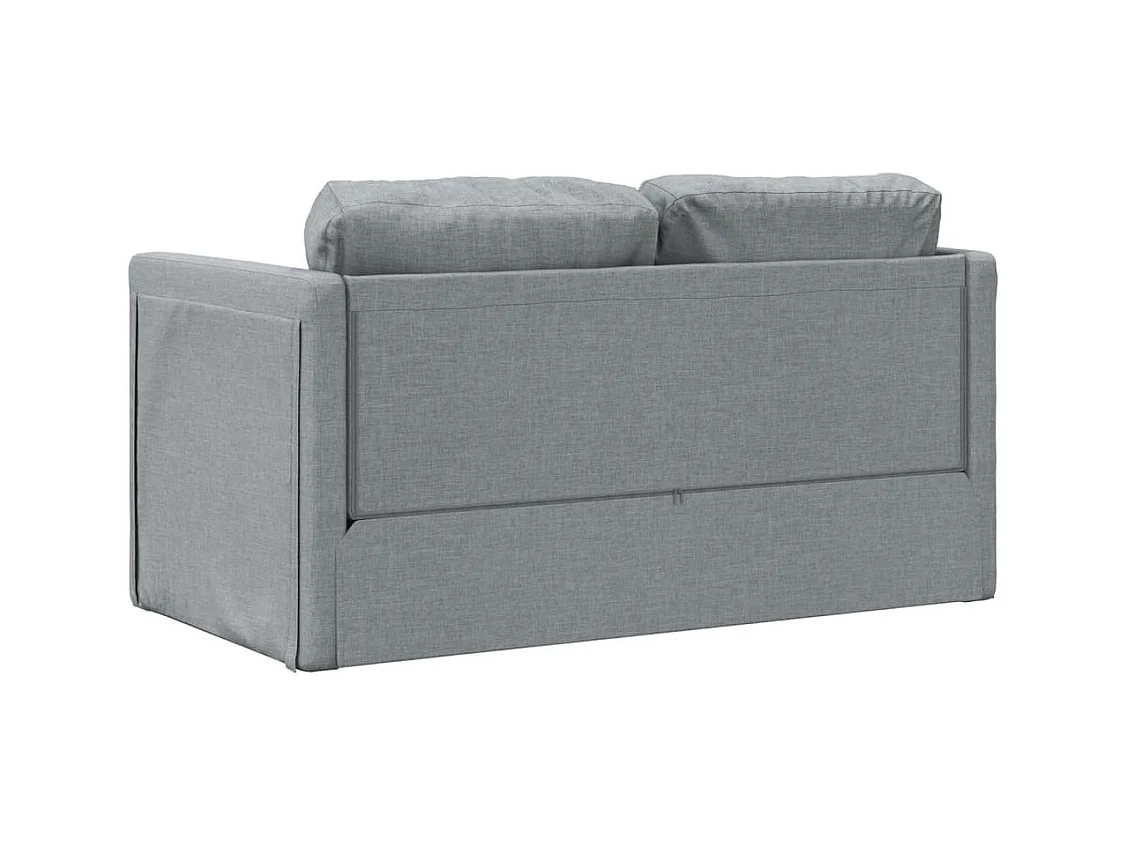 Canapé-lit 2 en 1 gris clair 112x174x55 cm tissu