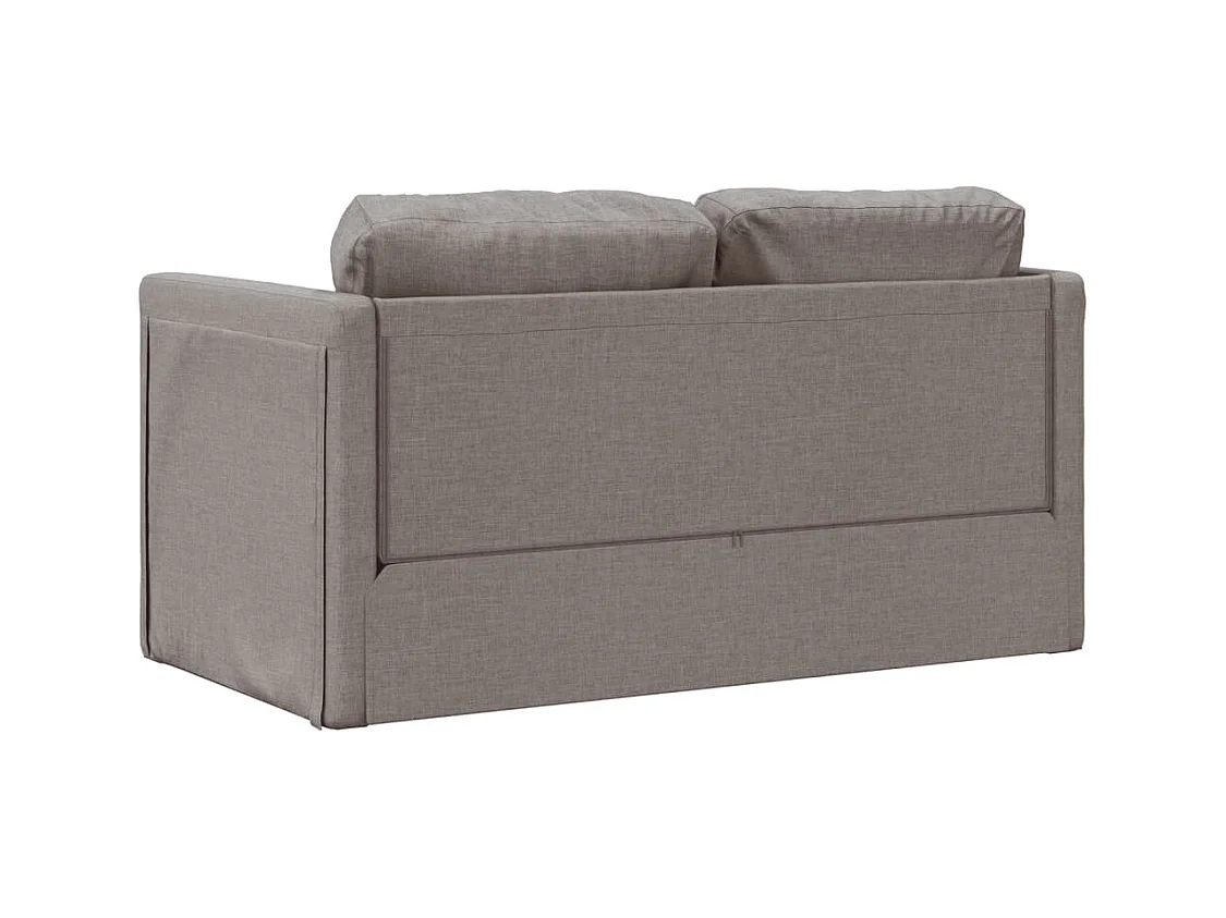 Canapé-lit 2 en 1 taupe 112x174x55 cm tissu