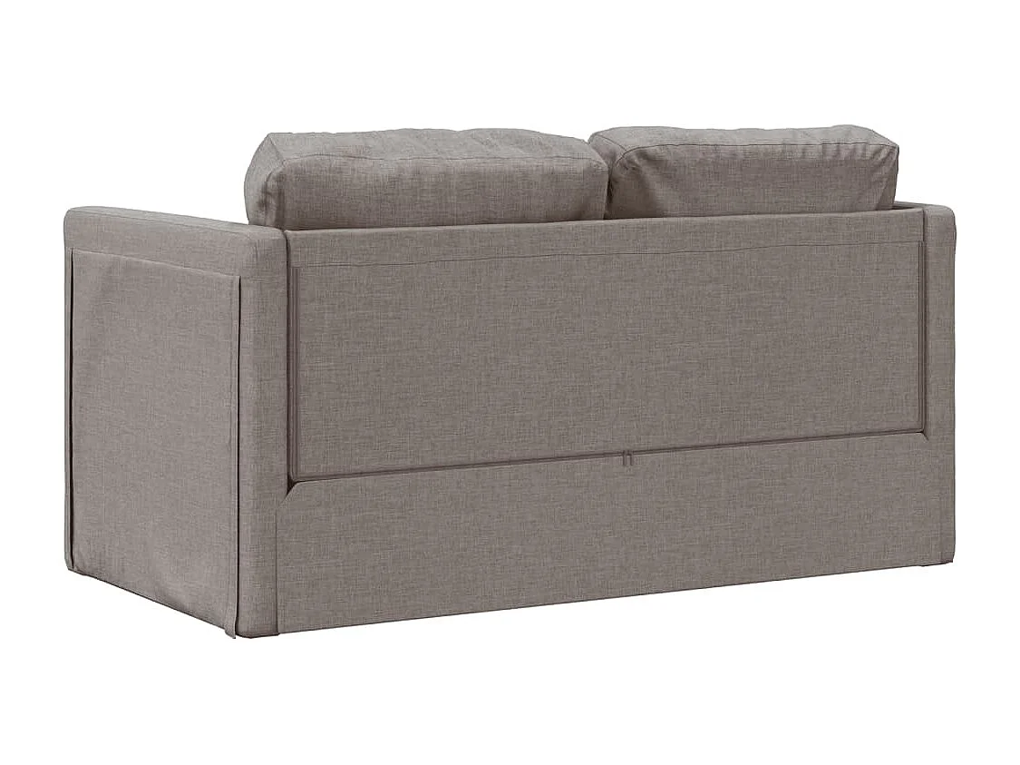 Canapé-lit 2 en 1 taupe 112x174x55 cm tissu
