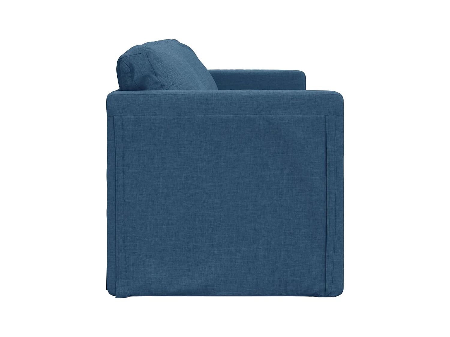 Slaapbank vloermodel 2-in-1 112x174x55 cm stof blauw