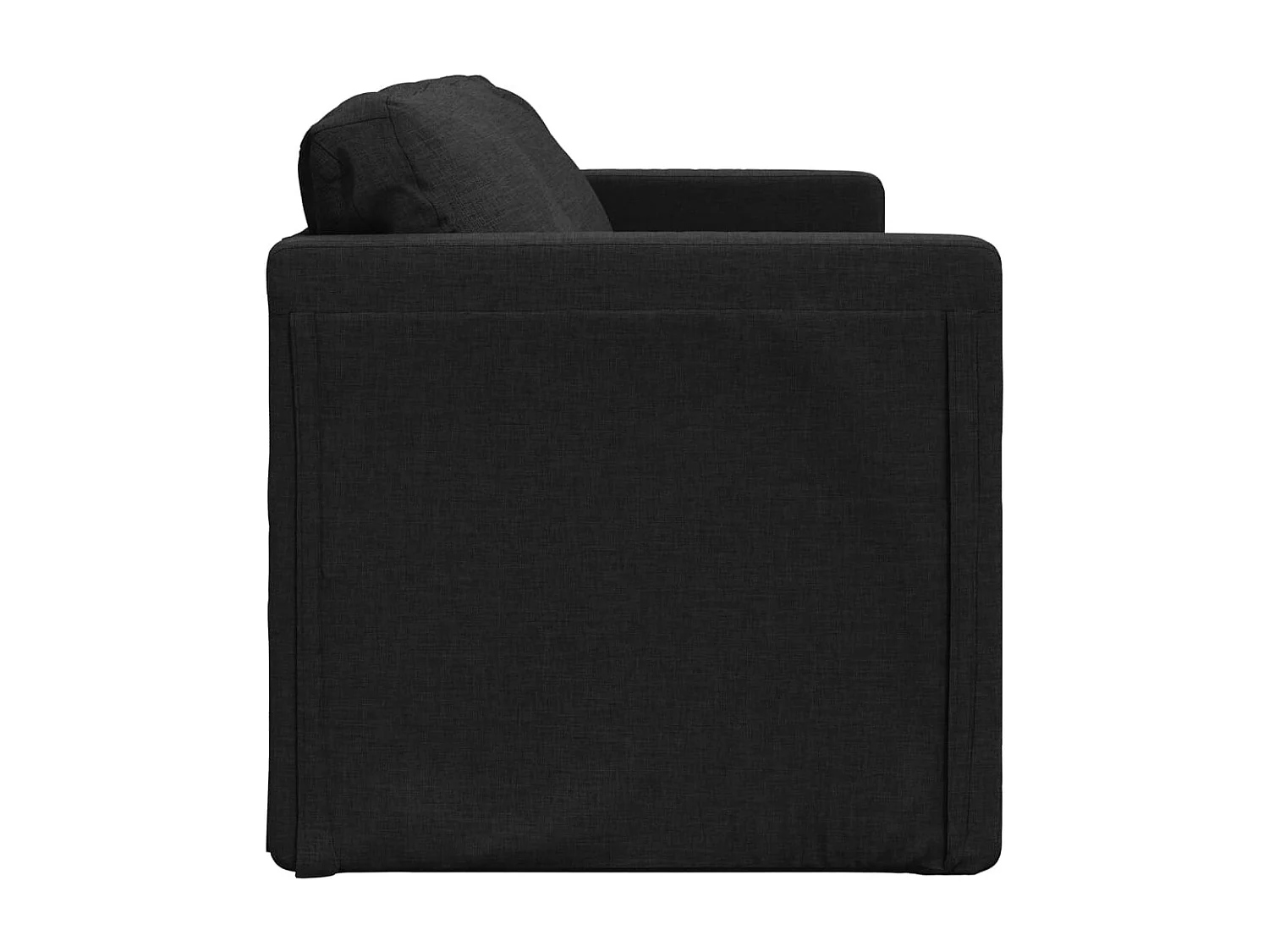 Slaapbank vloermodel 2-in-1 112x174x55 cm stof zwart