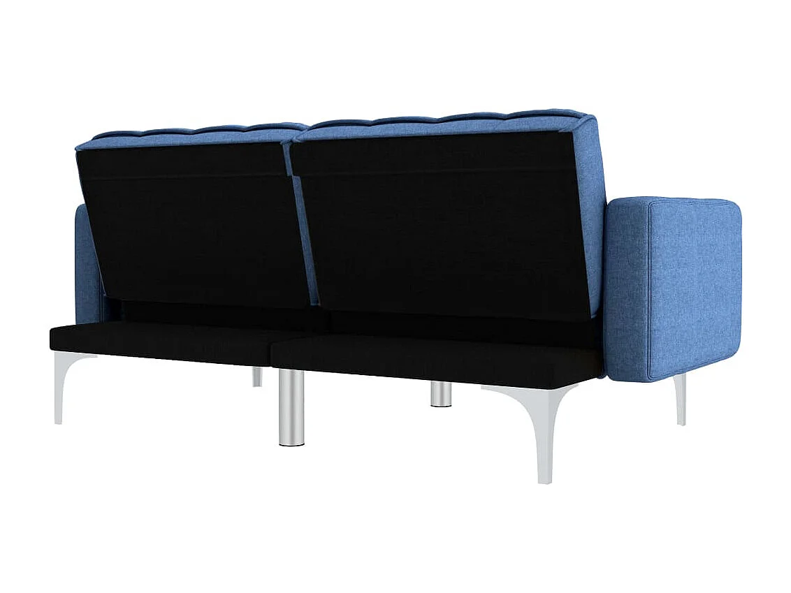 Canapé-lit Bleu Tissu