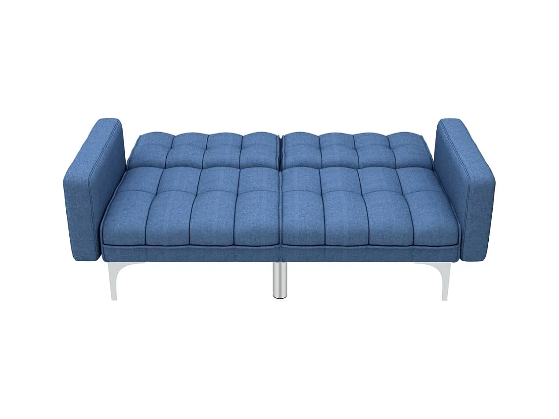 Slaapbank stof blauw