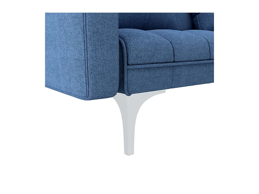 Slaapbank stof blauw