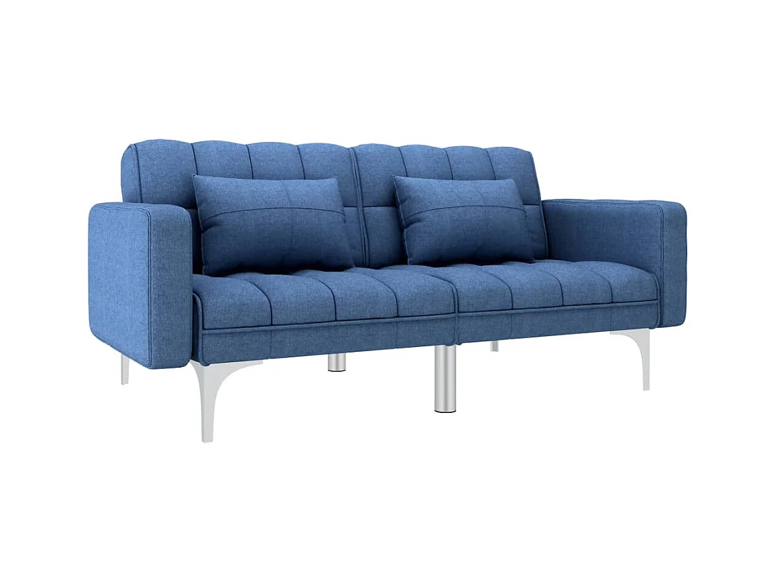 Slaapbank stof blauw