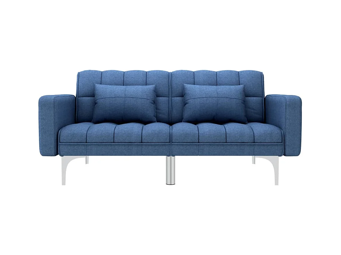 Slaapbank stof blauw