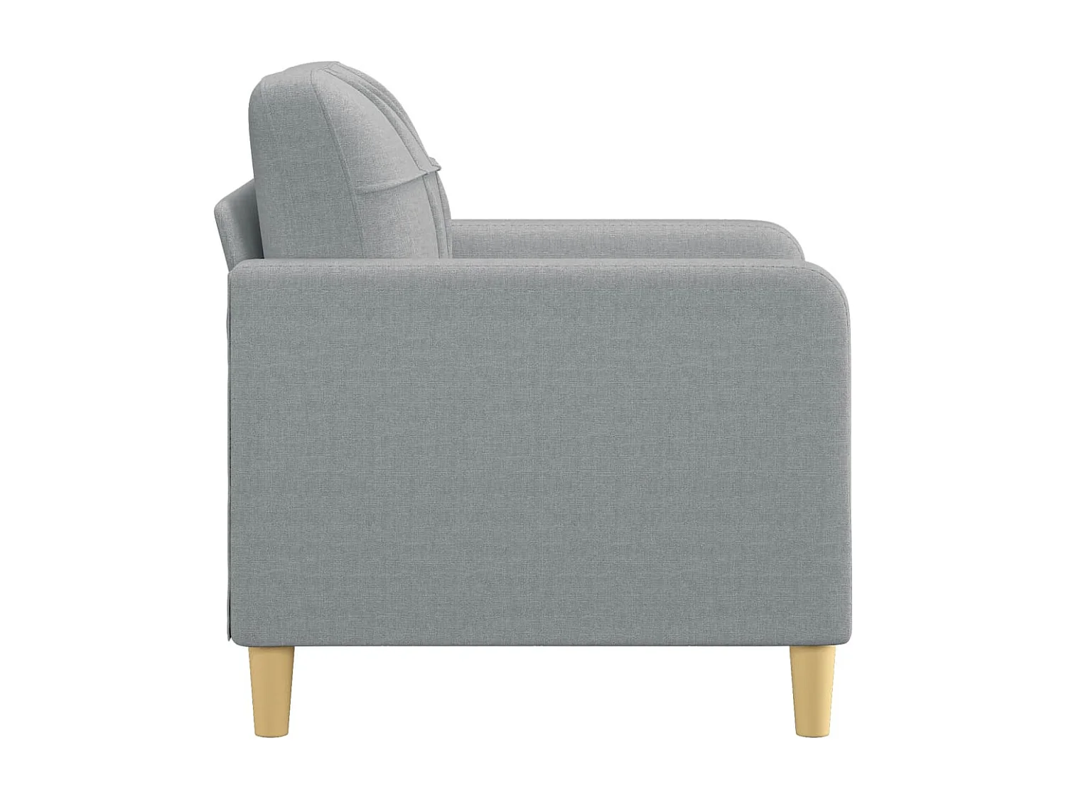 Sillón de tela gris claro 60 cm