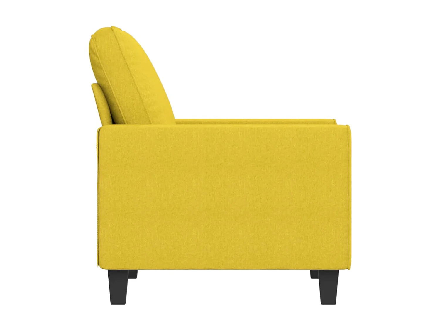 Fauteuil 60 cm stof lichtgeel