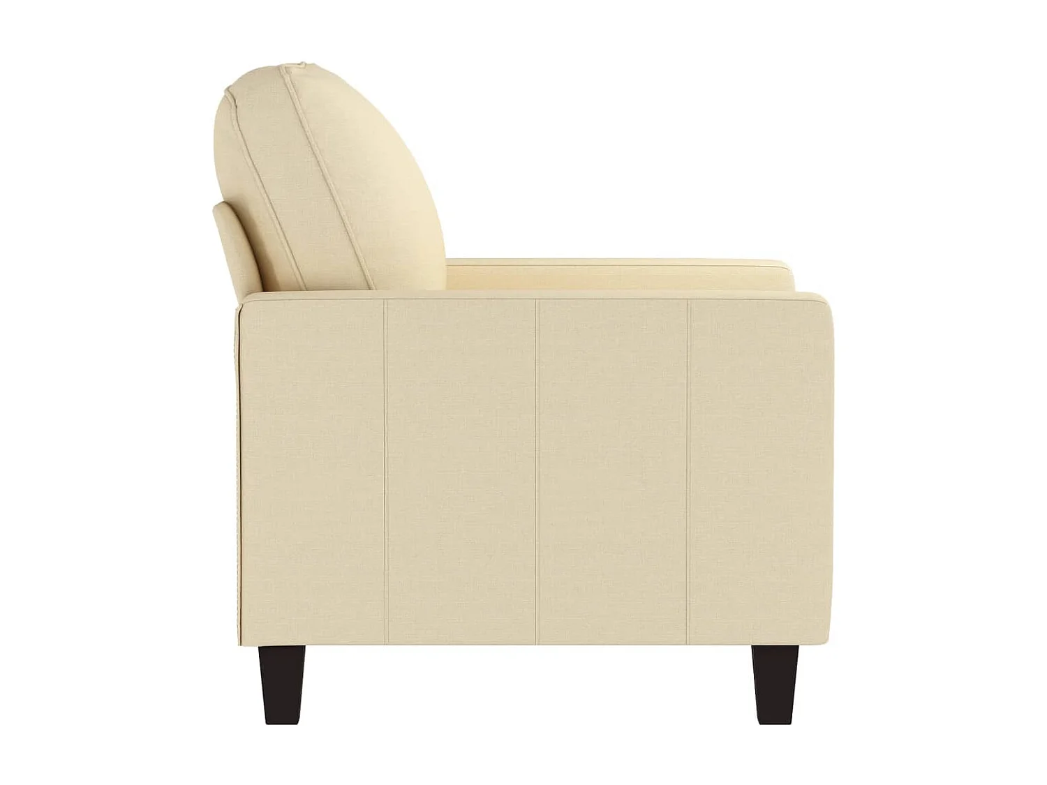 Fauteuil Crème 60 cm Tissu
