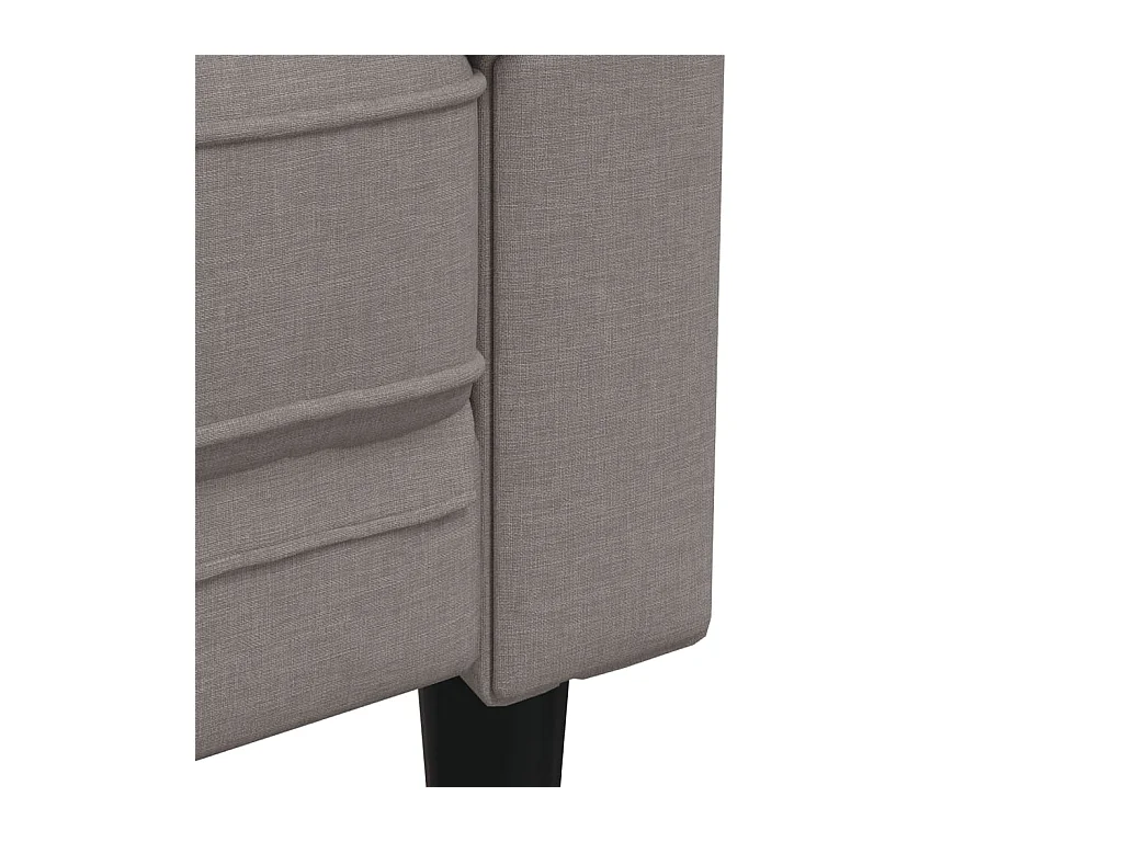 Fauteuil Chesterfield taupe tissu