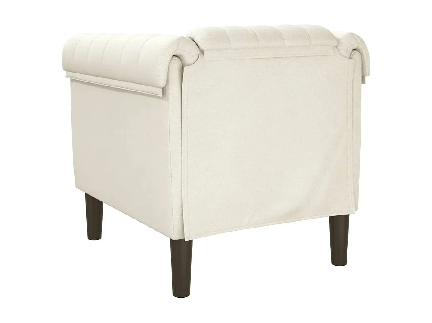 Fauteuil crème velours