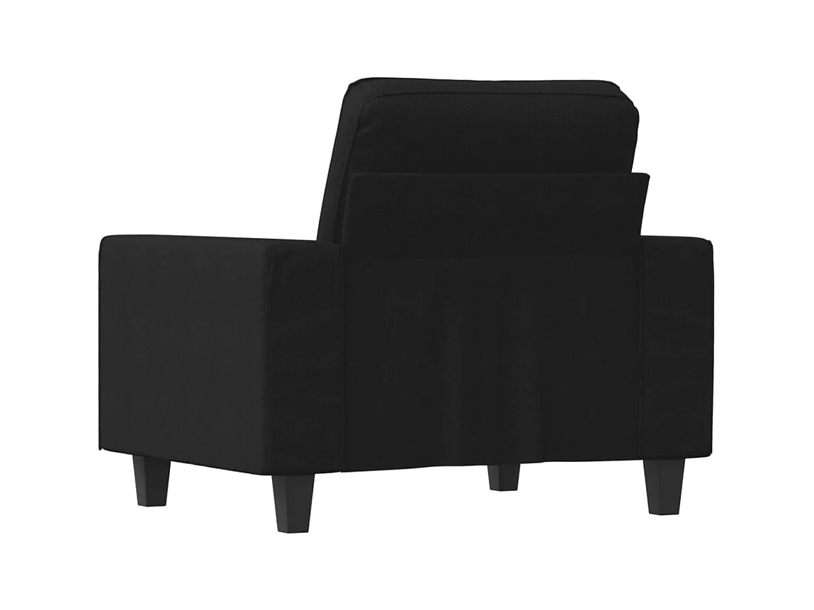 Fauteuil Noir 60 cm Tissu