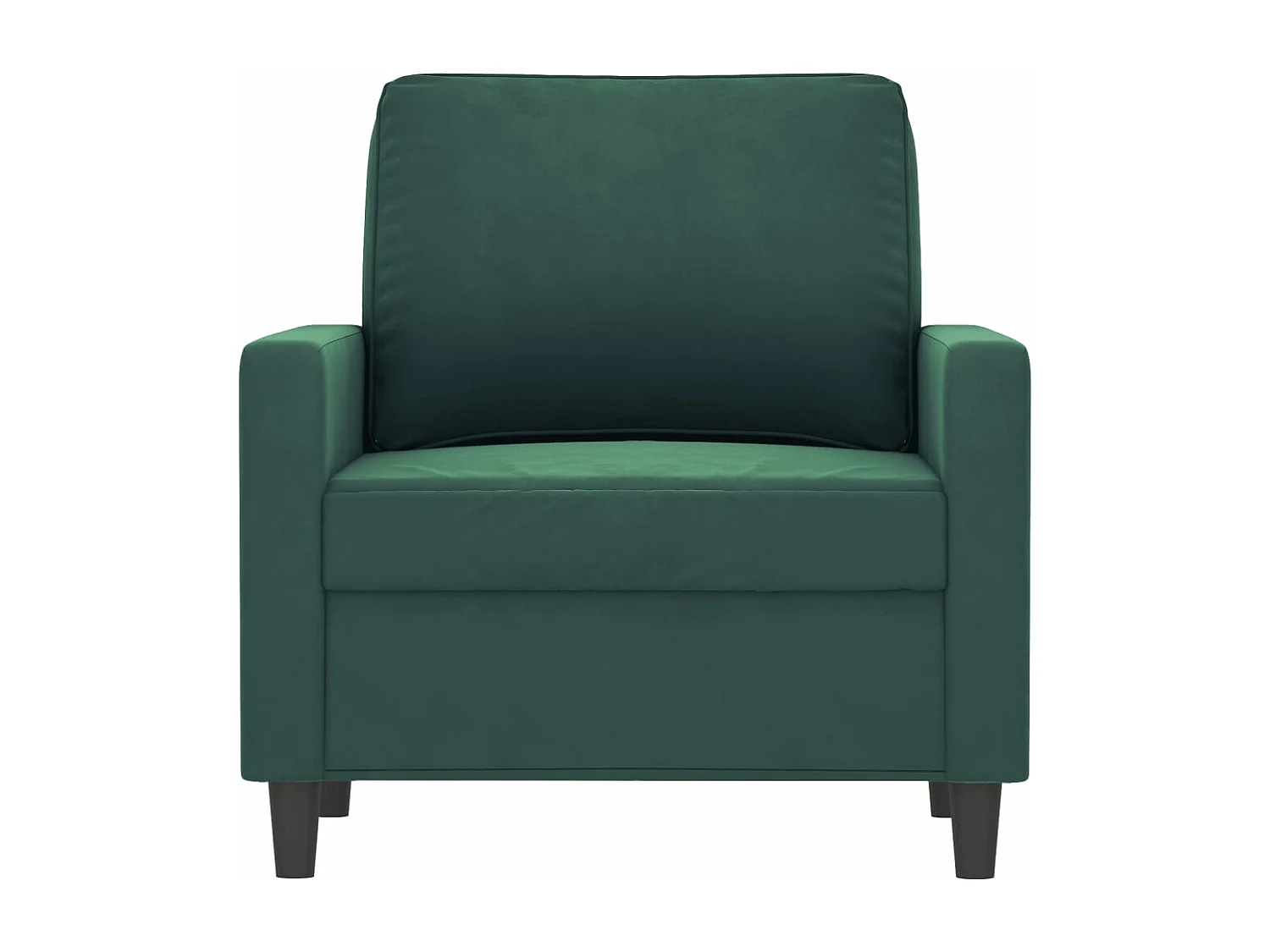 Fauteuil Vert foncé 60 cm Velours