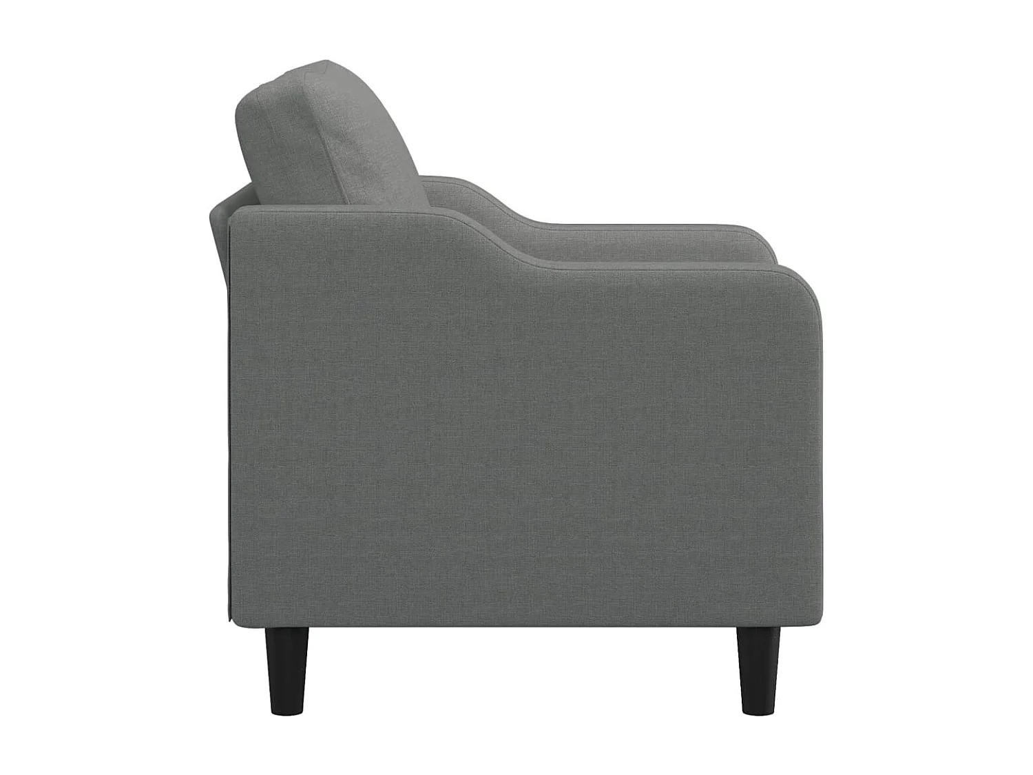 Poltrona 60 cm tecido cinzento-escuro