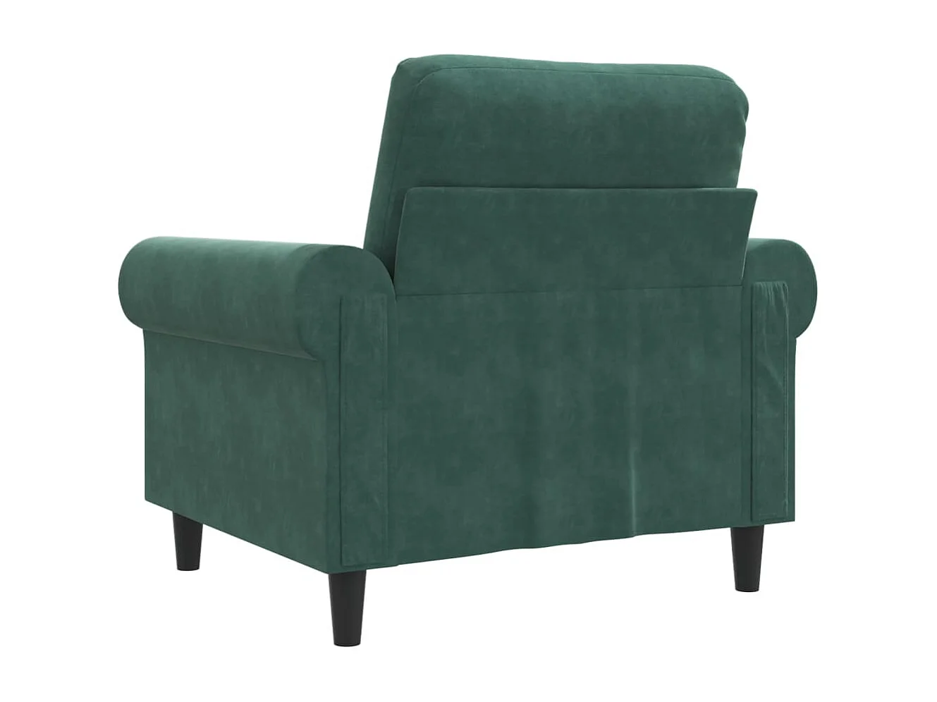 Fauteuil Vert foncé 60 cm Velours