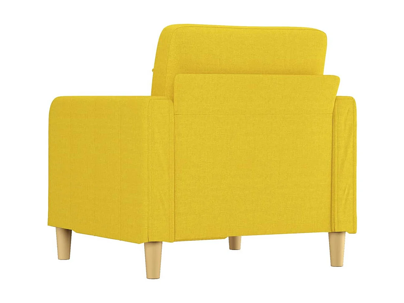 Fauteuil Jaune clair 60 cm Tissu