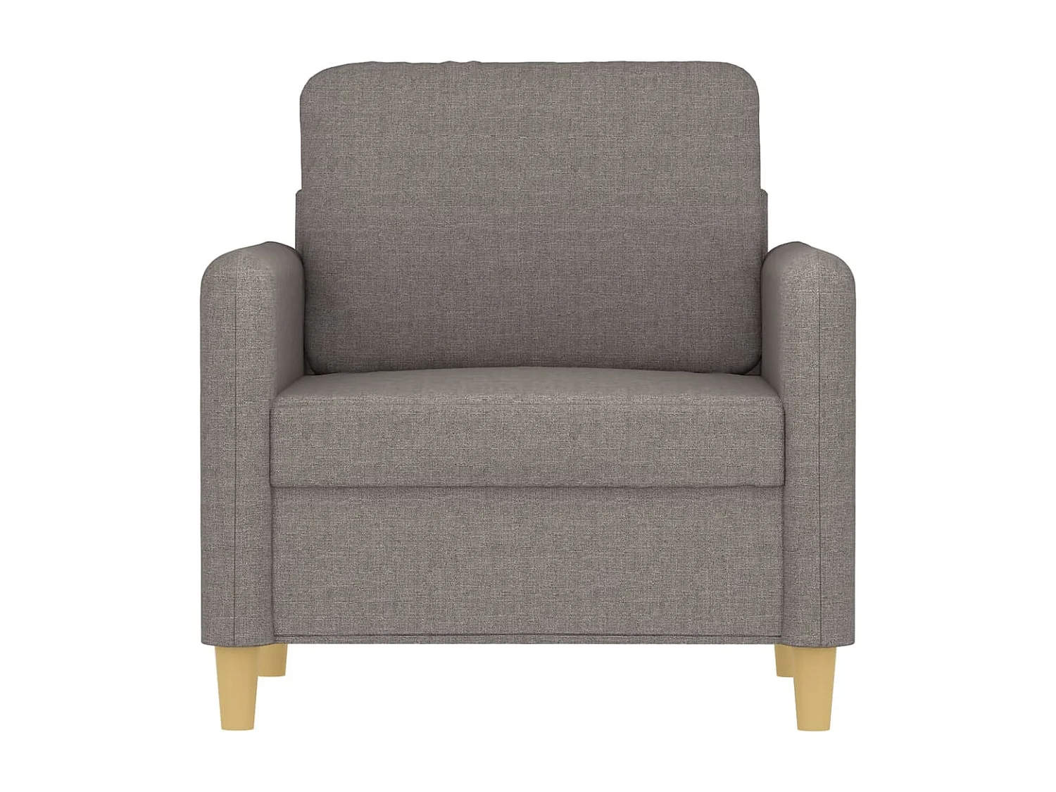 Fauteuil Taupe 60 cm Tissu