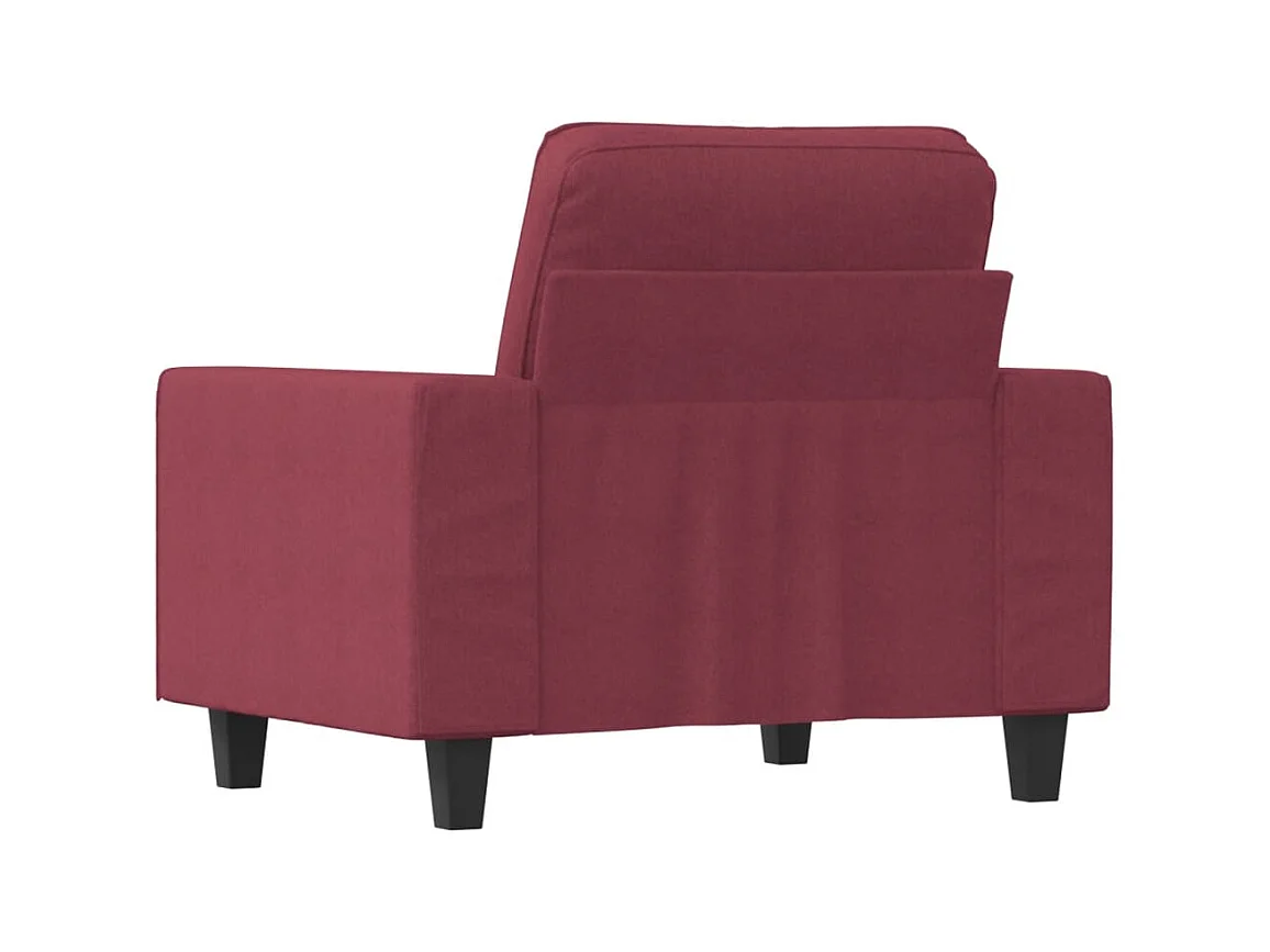 Poltrona 60 cm tecido vermelho tinto