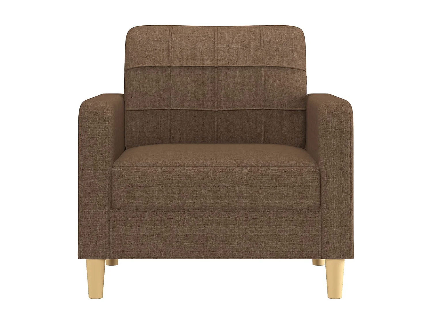 Fauteuil Marron 60 cm Tissu