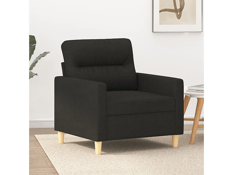 Fauteuil Noir 60 cm Tissu