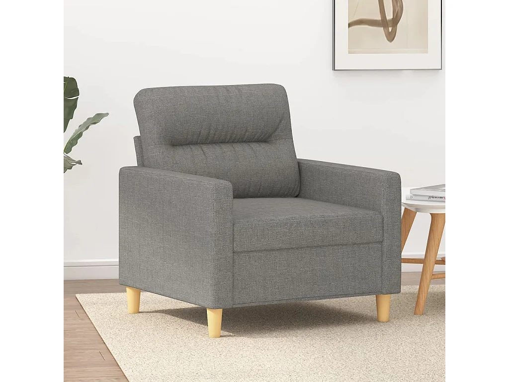 Fauteuil Gris foncé 60 cm Tissu