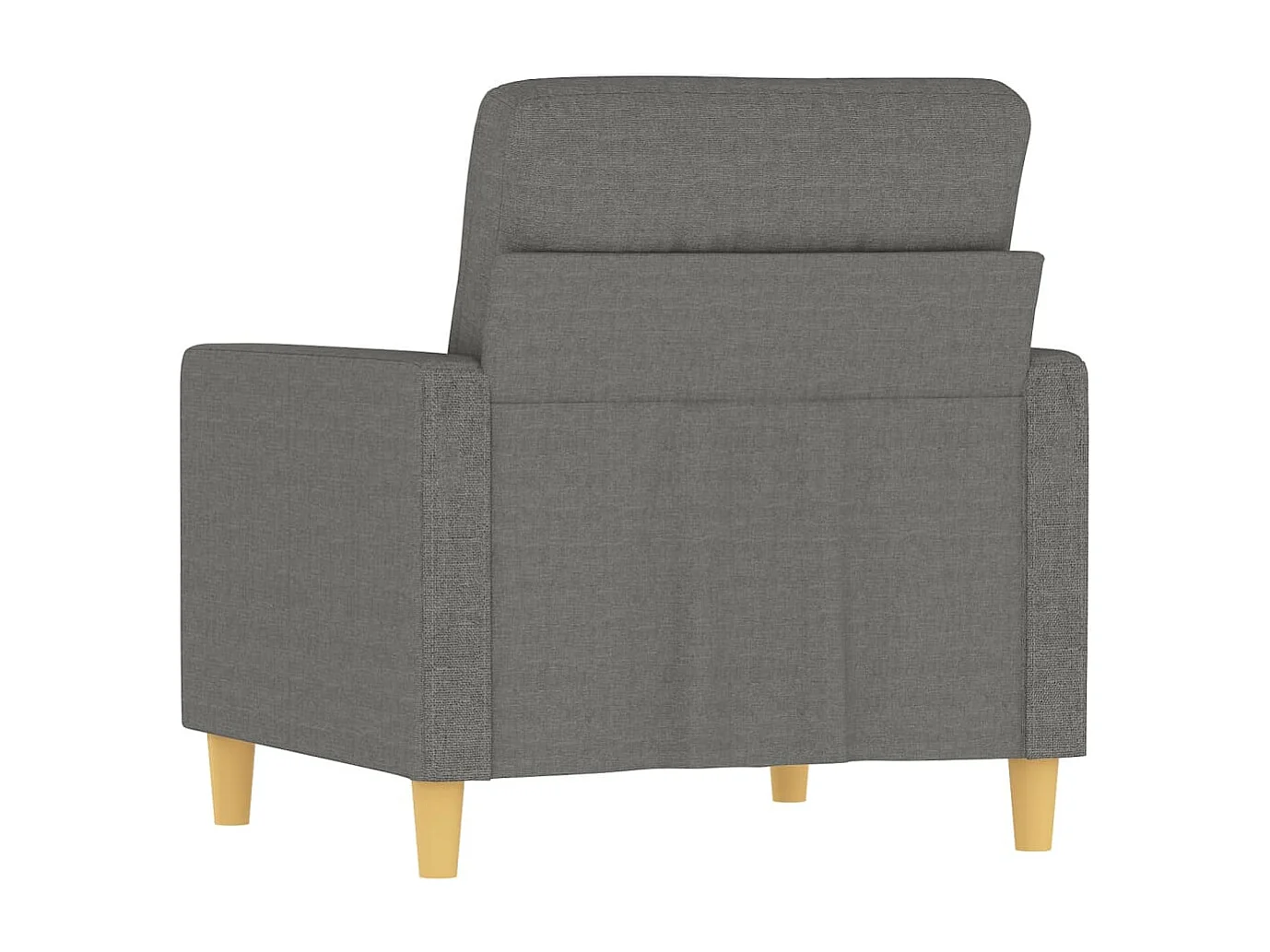 Fauteuil Gris foncé 60 cm Tissu