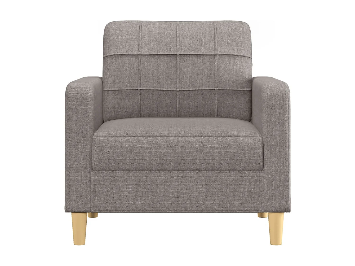 Fauteuil Taupe 60 cm Tissu