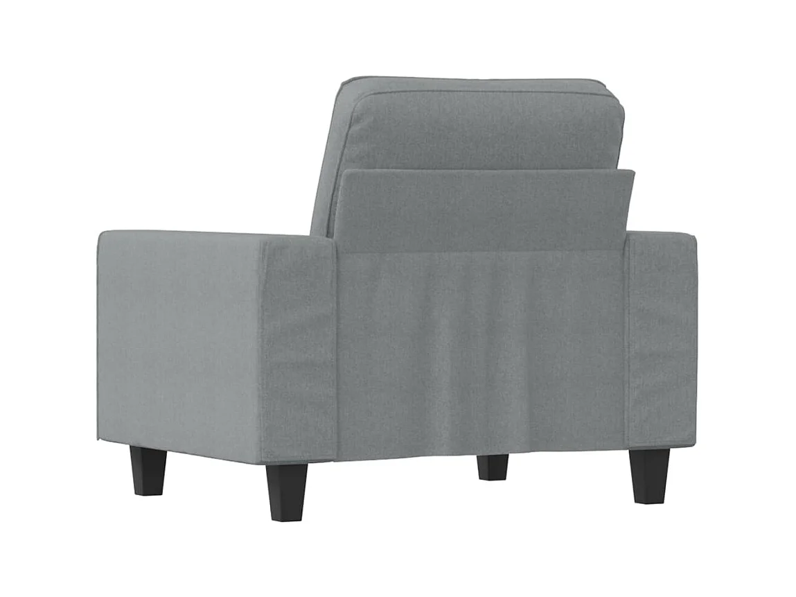 Fauteuil Gris clair 60 cm Tissu