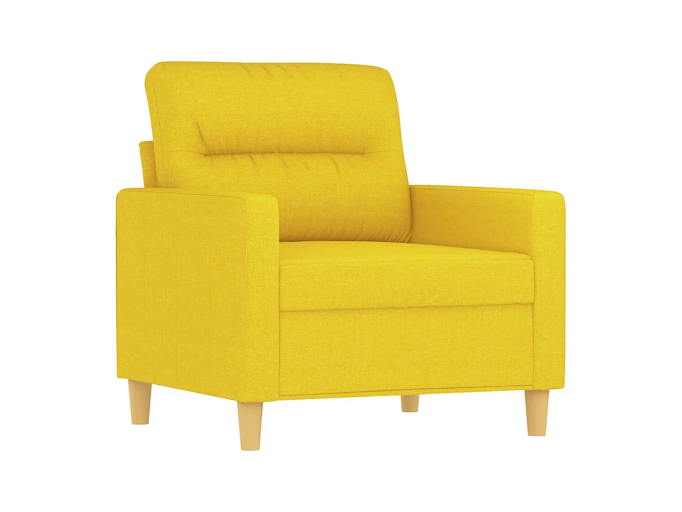 Fauteuil Jaune clair 60 cm Tissu