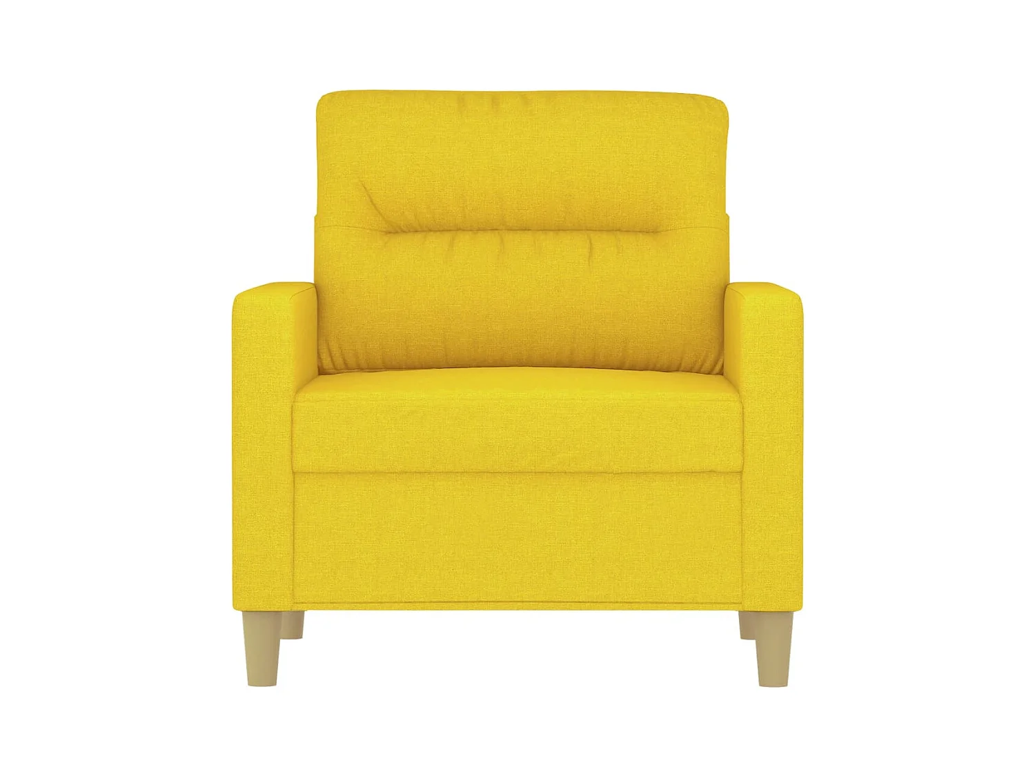 Fauteuil Jaune clair 60 cm Tissu
