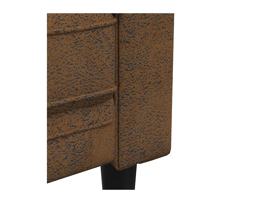 Fauteuil Chesterfield marron tissu