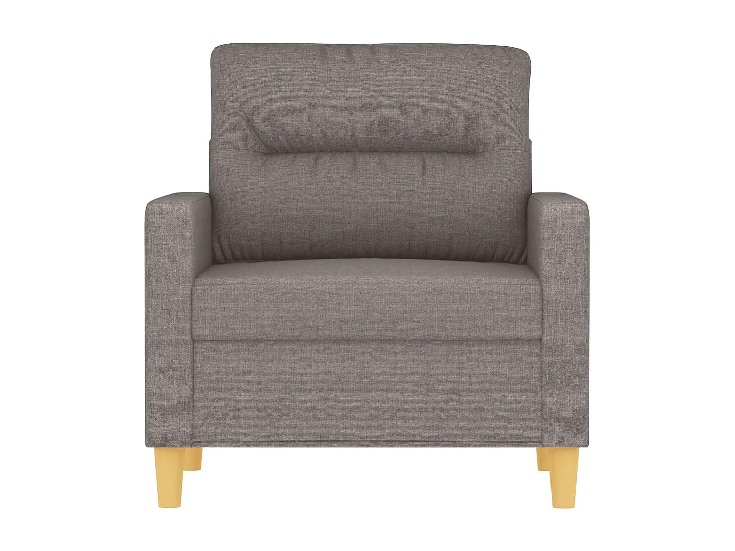 Fauteuil Taupe 60 cm Tissu