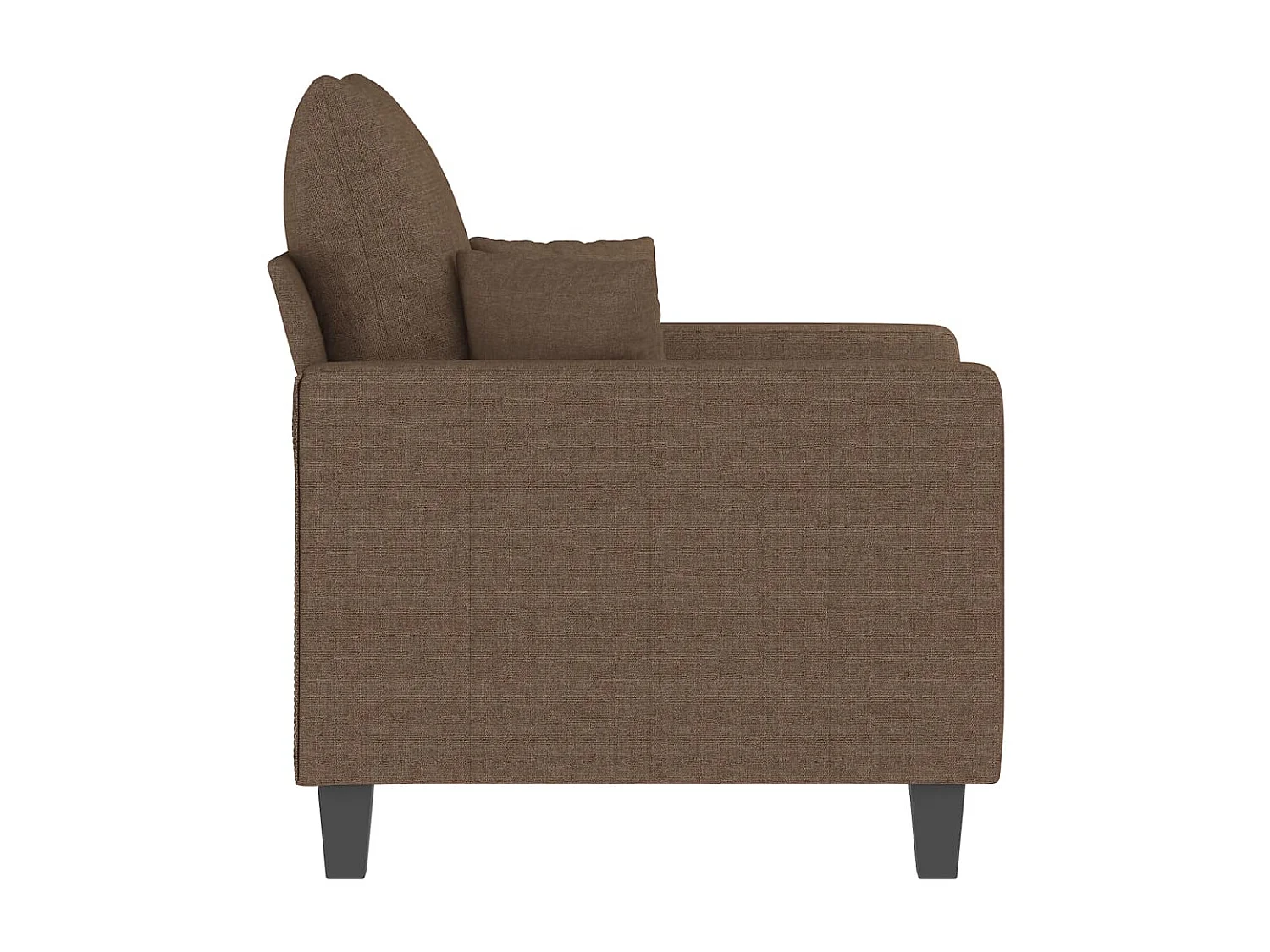 Fauteuil Marron 60 cm Tissu