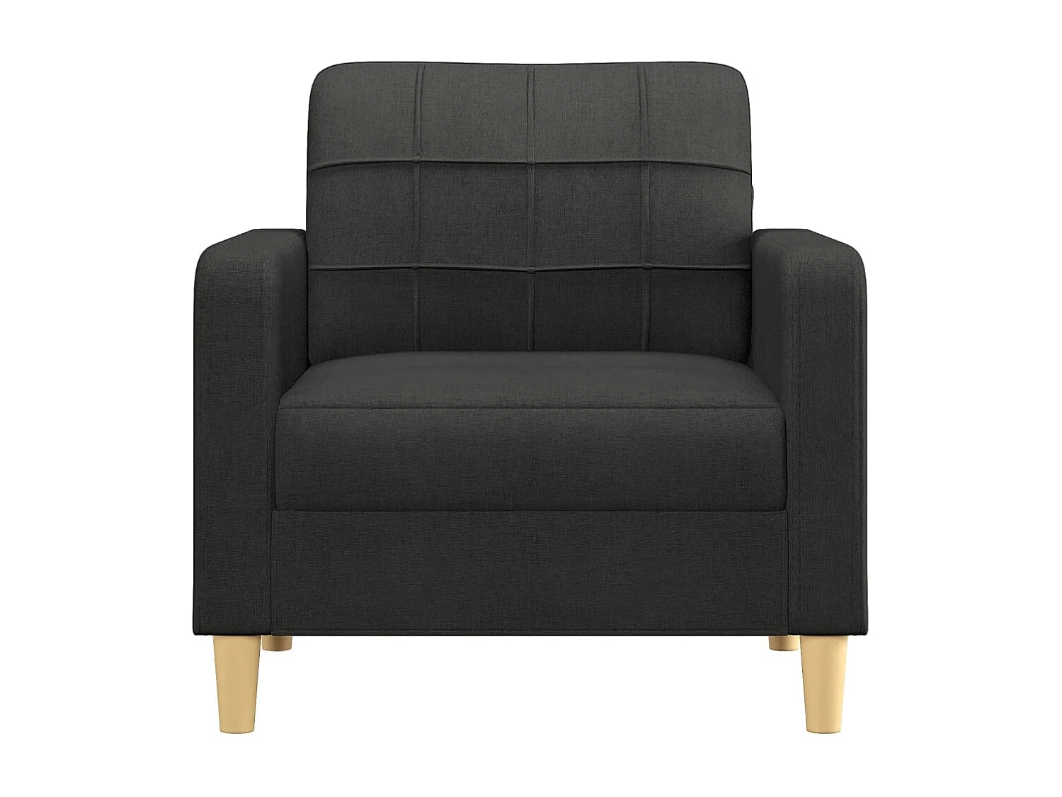 Fauteuil Noir 60 cm Tissu
