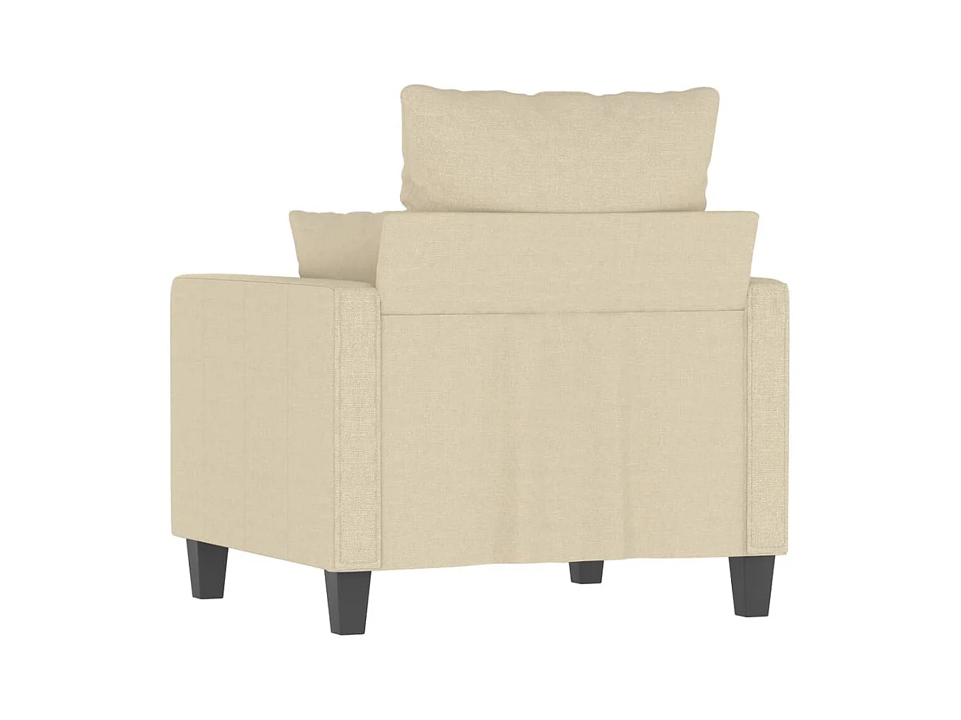 Fauteuil Crème 60 cm Tissu