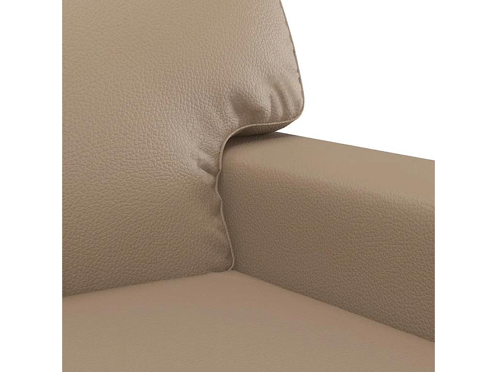 Fauteuil 60 cm kunstleer cappuccinokleurig