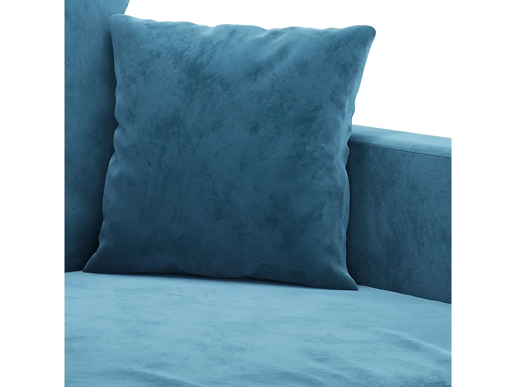 Fauteuil 60 cm fluweel blauw