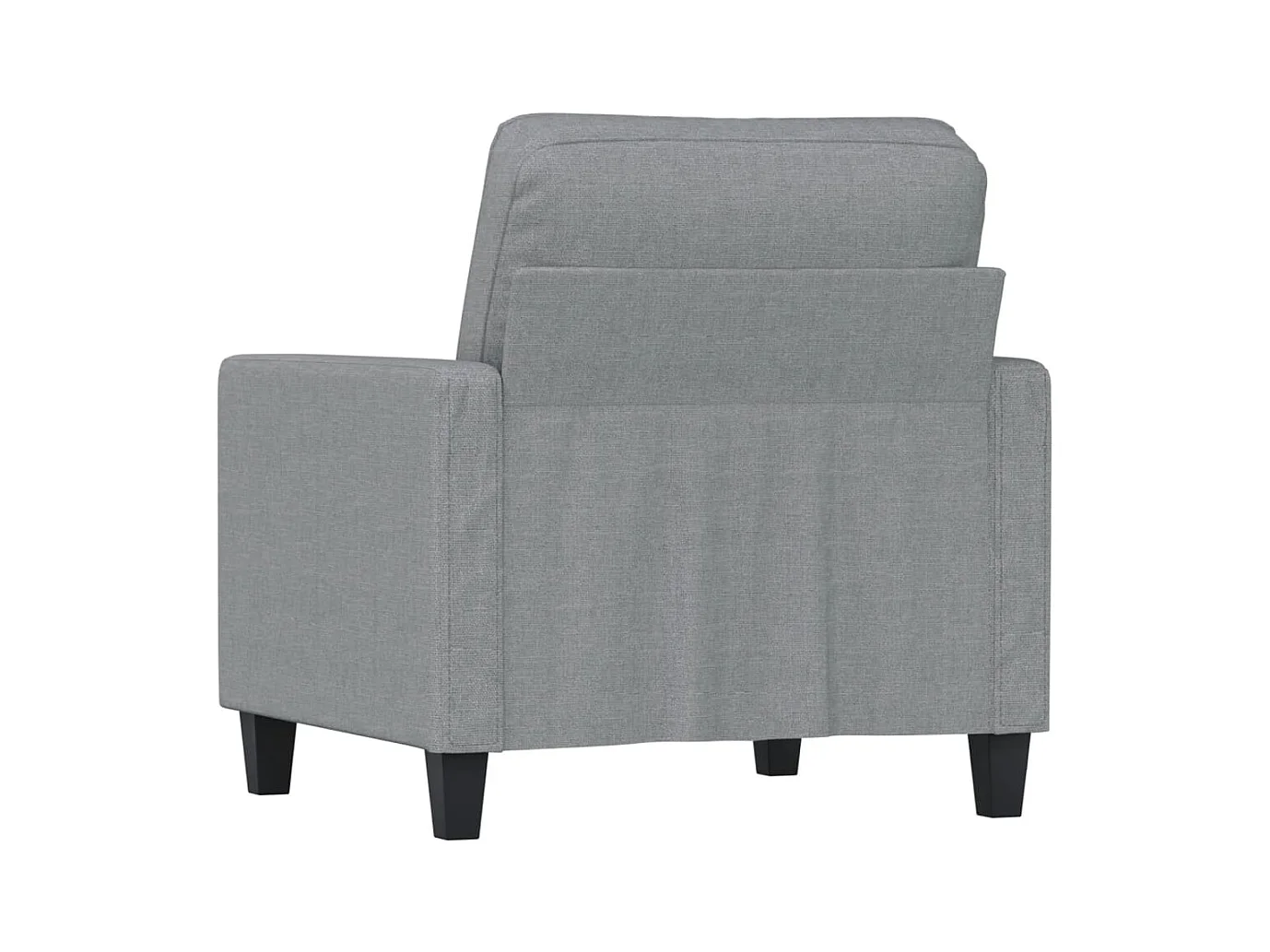 Fauteuil Gris clair 60 cm Tissu