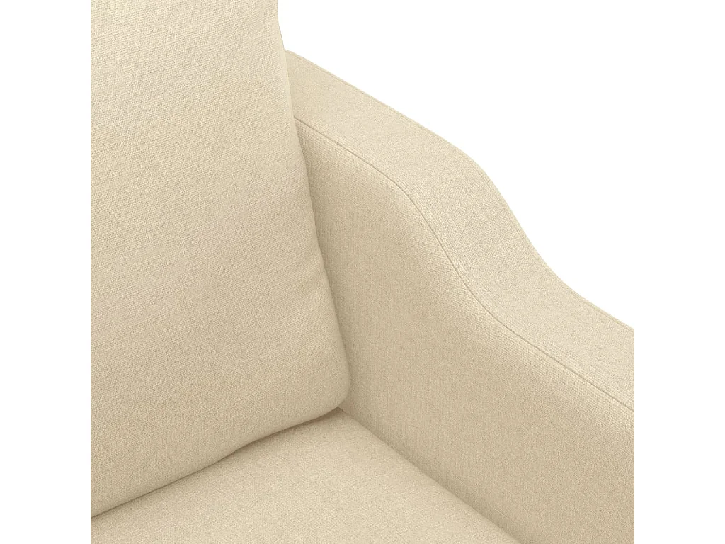Fauteuil Crème 60 cm Tissu