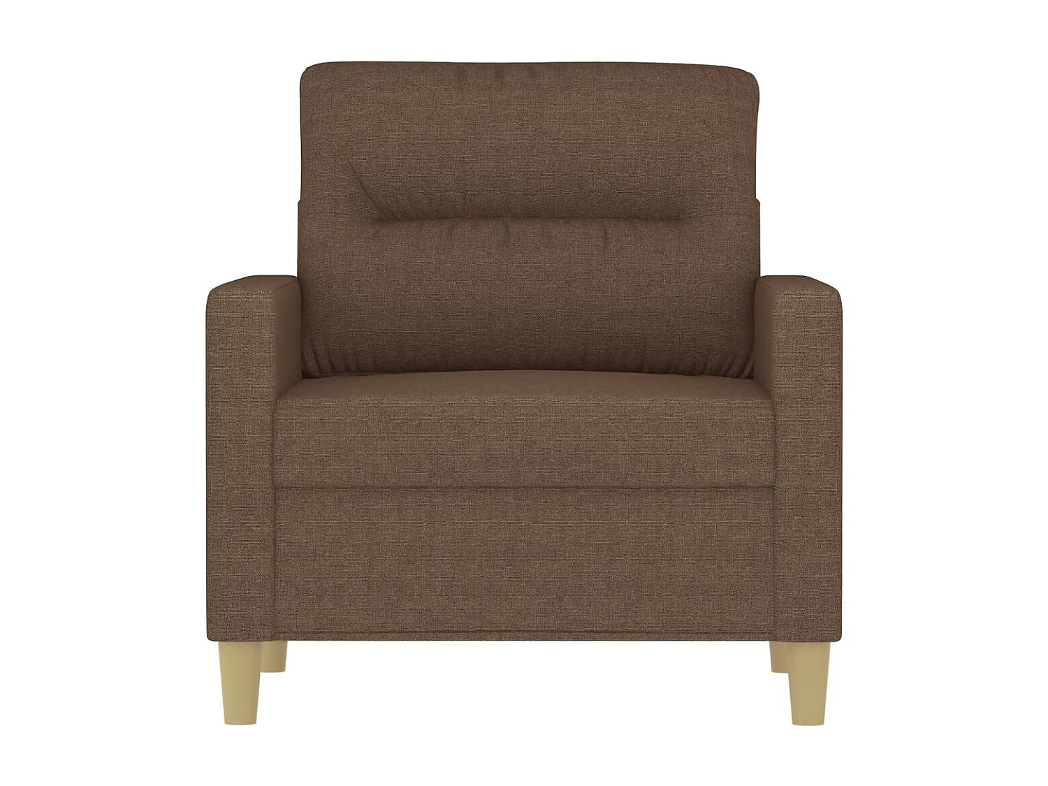 Fauteuil Marron 60 cm Tissu