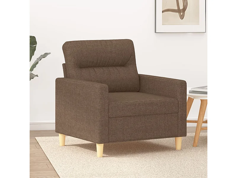 Fauteuil Marron 60 cm Tissu