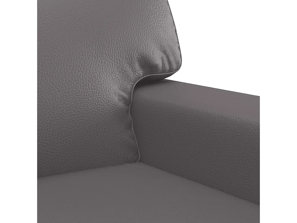 Fauteuil Gris 60 cm Similicuir