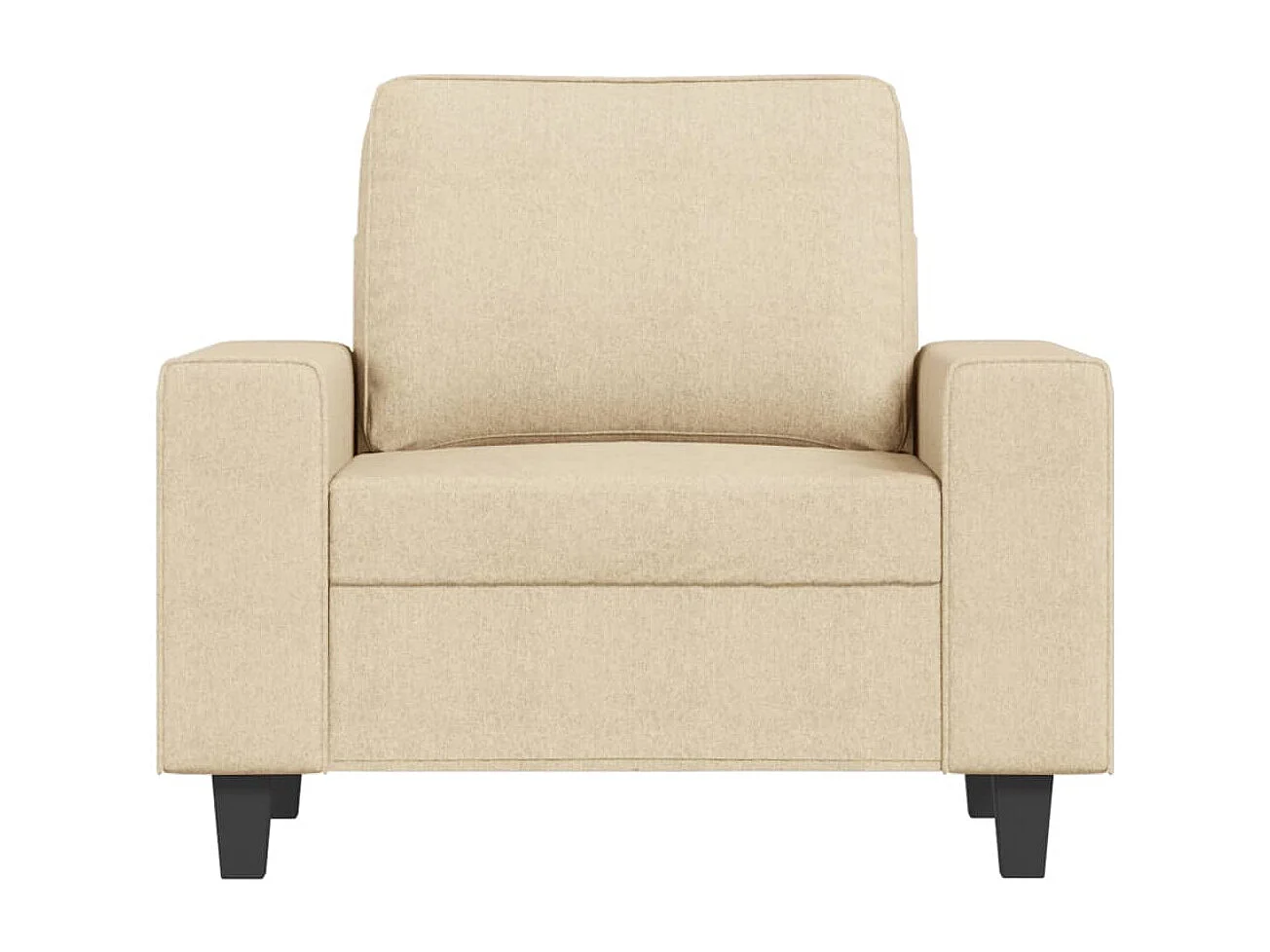 Sillón de tela color crema 60 cm