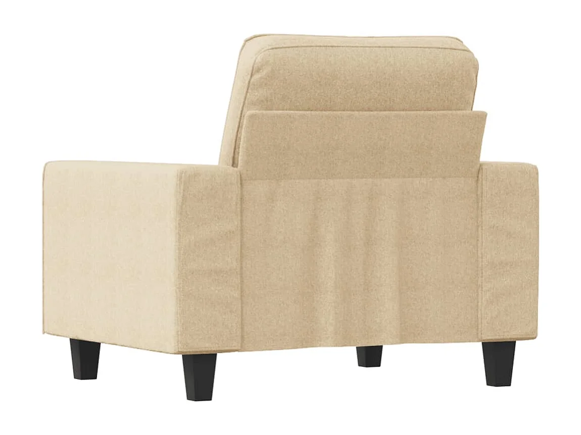 Sillón de tela color crema 60 cm
