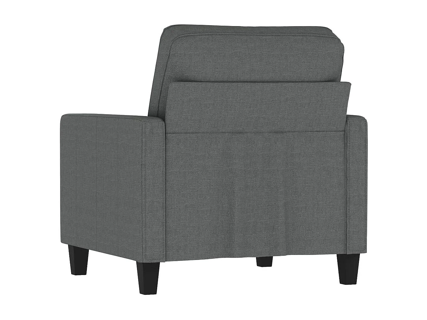 Poltrona 60 cm tecido cinzento-escuro