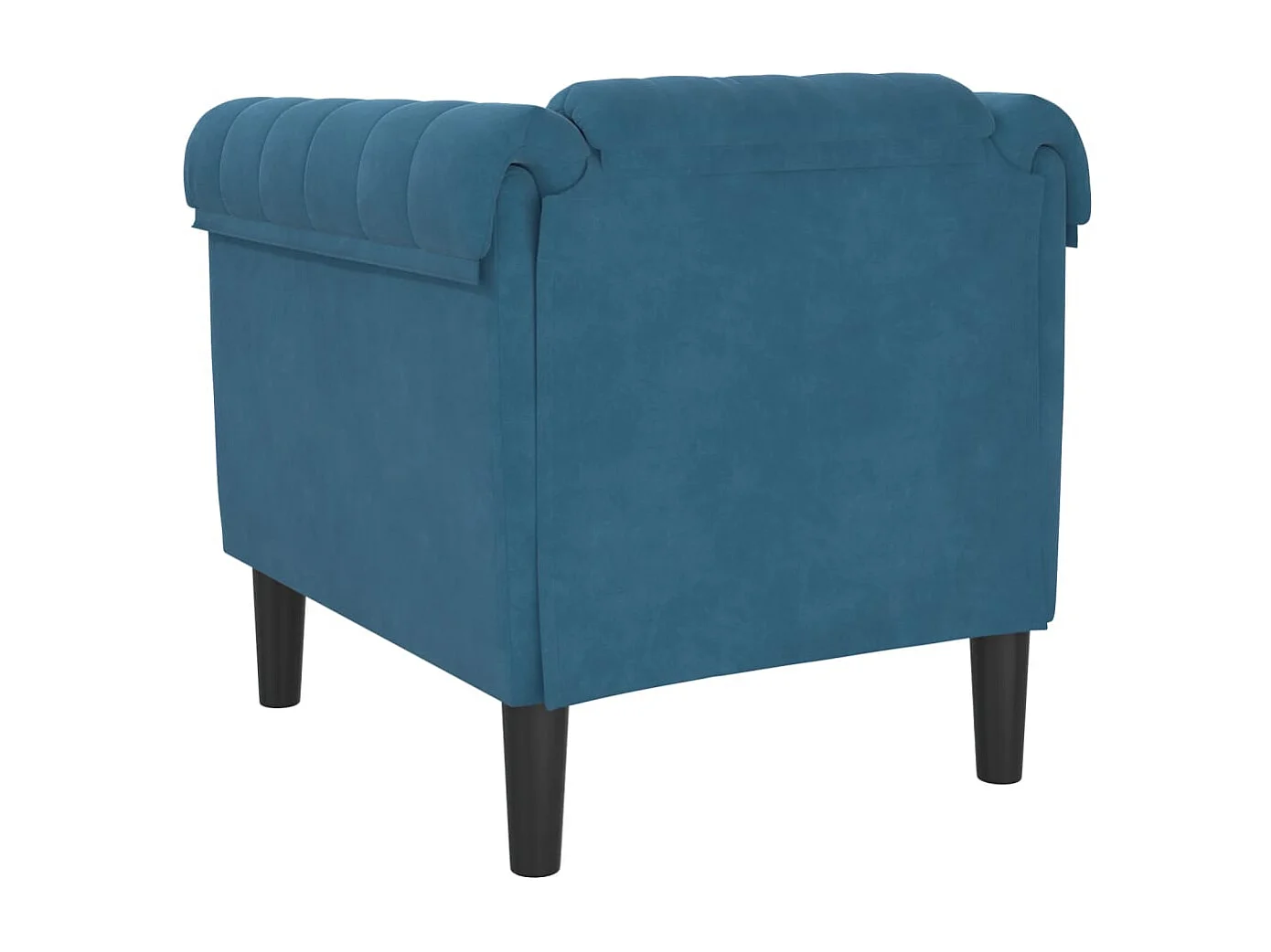 Fauteuil fluweel blauw