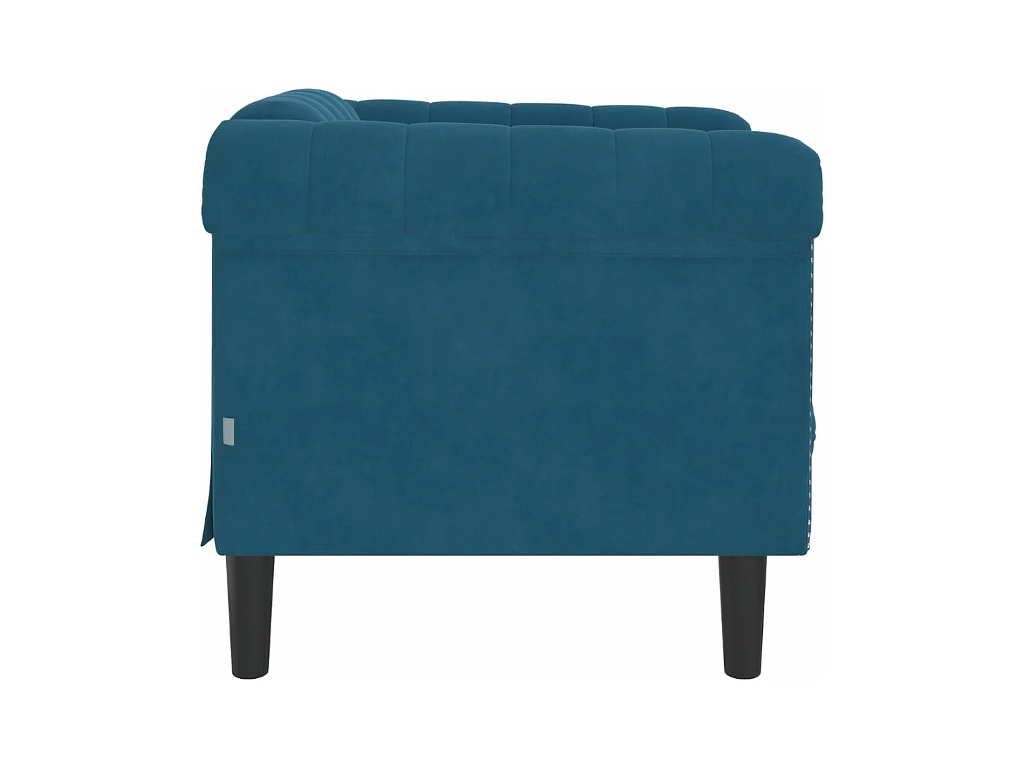 Fauteuil bleu velours